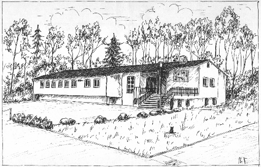 Zeichnung des Schützenhauses